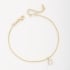PU-00794 PULSEIRA BANHADA A OURO 18K COM VENEZIANA E PINGENTE EM ZIRCÔNIA