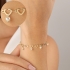PU-00801 PULSEIRA BANHADA A OURO 18K COM CORAÇÕES VAZADOS E DETALHES EM PÉROLAS