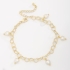 PU-00813 PULSEIRA EM FORMATO DE CORAÇÃO E PINGENTES DE PÉROLAS 
