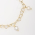 PU-00813 PULSEIRA EM FORMATO DE CORAÇÃO E PINGENTES DE PÉROLAS 