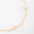 PU-00847 PULSEIRA BANHADA A OURO 18K COM PÉROLAS E ESFERAS LISAS INTERCALADAS
