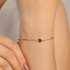 PU-00862 PULSEIRA BANHADA A OURO 18K COM ELOS ALONGADOS E PINGENTE REDONDO