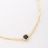 PU-00862 PULSEIRA BANHADA A OURO 18K COM ELOS ALONGADOS E PINGENTE REDONDO