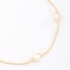 PU-00867 PULSEIRA COM PÉROLAS EM FORMATO DE CORAÇÃO