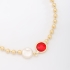 PU-00882 PULSEIRA COM DETALHES EM PÉROLA E PEDRA LAPIDADA COLORIDA