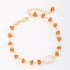 PU-00896 PULSEIRA EM CRISTAIS LAPIDADOS E PINGENTE DE PÉROLA
