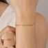 PU-00907 PULSEIRA BANHADA A OURO 18K COM ELOS ALONGADOS