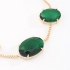 PU-00911 PULSEIRA BANHADA A OURO 18K COM TRÊS PEDRAS DE ZIRCÔNIA EM FORMATO OVAL E FECHO AJUSTÁVEL