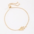 PU-00914 PULSEIRA COM PINGENTE DE MÃO DE FÁTIMA E DETALHES EM ZIRCÔNIAS