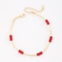 PU-00920 PULSEIRA COM DETALHES EM CANUTILHOS E ESFERAS COLORIDAS