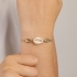 PU-00929 PULSEIRA COM DETALHES EM CONCHAS E EM MADREPÉROLA