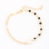 PU-00939 PULSEIRA BANHADA A OURO 18K COM DETALHES EM PEDRAS LAPIDADAS COM VARIEDADE DE CORES E PÉROLA CENTRAL