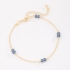 PU-00955 PULSEIRA BANHADA A OURO 18K COM CRISTAIS LAPIDADOS DISTRIBUÍDOS AO LONGO DA CORRENTE