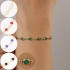 PU-00956 PULSEIRA BANHADA A OURO 18K COM CRISTAIS LAPIDADOS 