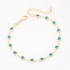 PU-00956 PULSEIRA BANHADA A OURO 18K COM CRISTAIS LAPIDADOS 