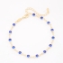 PU-00956 PULSEIRA BANHADA A OURO 18K COM CRISTAIS LAPIDADOS 