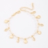 PU-00963 PULSEIRA BANHADA A OURO 18K COM PÉROLAS E PINGENTES DE CONCHAS E BÚZIOS