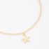 PU-00965 PULSEIRA BANHADA A OURO 18K COM PINGENTE EM FORMATO DE ESTRELA-DO-MAR