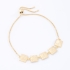 PU-00972 PULSEIRA BANHADA A OURO 18K AJUSTÁVEL COM PLACAS QUADRADAS TEXTURIZADAS