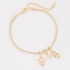 PU-01027 PULSEIRA BANHADA A OURO 18K COM CORRENTE TORCIDA E PINGENTES DE MENINA, MENINO E CORAÇÃO C