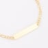PU-01047 PULSEIRA COM CHAPA LISA PARA GRAVAÇÃO E CORRENTE ELO GRUMET