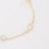 PU-01056-PULSEIRA COM TRÊS ZIRCÔNIAS REDONDAS CRISTAL