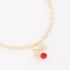 PU-01057-PULSEIRA COM PINGENTE DE CEREJA CRAVEJADA EM ZIRCÔNIAS