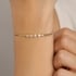 PU-01072-PULSEIRA MALHA ITALIANA COM CINCO ZIRCÔNIAS