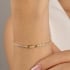 PX-0054 PULSEIRA BANHADA A OURO 18K DE RIVIERA.