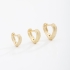 TAC-0099  TRIO DE ARGOLA TEXTURIZADO