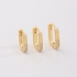 TAC-0191 TRIO DE ARGOLA  EM RETANGULAR 