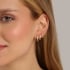 TAC-0202-TRIO DE ARGOLAS CRAVEJADAS COM ZIRCÔNIAS