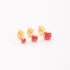TBF-00004 TRIO DE BRINCOS COM PEDRAS LAPIDADAS QUADRADO