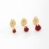 TBF-00007 TRIO DE BRINCOS BANHADOS A OURO 18K EM ZIRCÔNIA