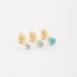 TBF-00007 TRIO DE BRINCOS BANHADOS A OURO 18K EM ZIRCÔNIA