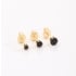 TBF-00007 TRIO DE BRINCOS BANHADOS A OURO 18K EM ZIRCÔNIA