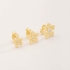 TBR-00016 TRIO EM FORMATO DE FLOR COM DETALHE EM ZIRCÔNIA