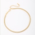 TR-0015 TORNOZELEIRA BANHADA A OURO 18K COM CORRENTE EM MALHA SERPENTE