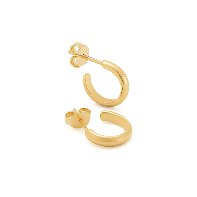 APL-0015 BRINCO BANHADO A OURO 18K EM FORMATO DE ARGOLA PEQUENA