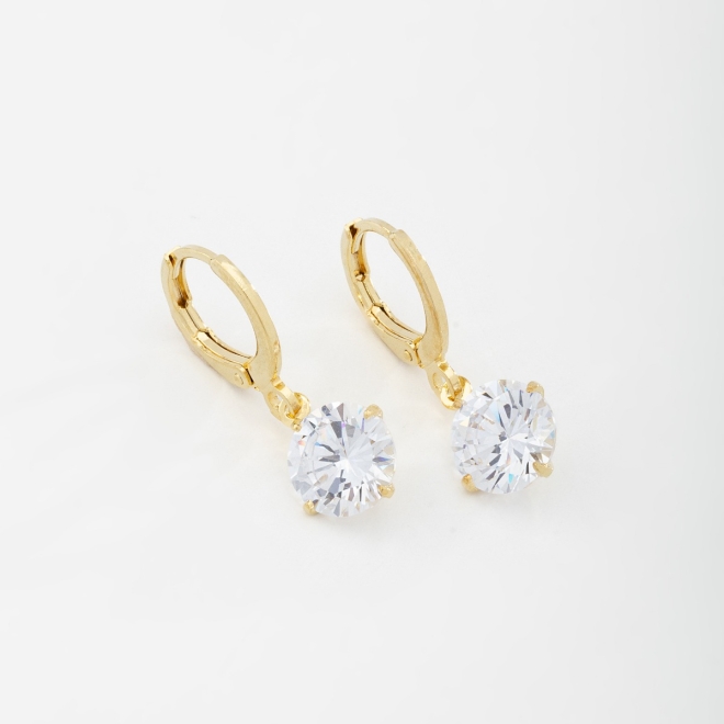 AQ-00030 BRINCO ARGOLA COM ZIRCONIA