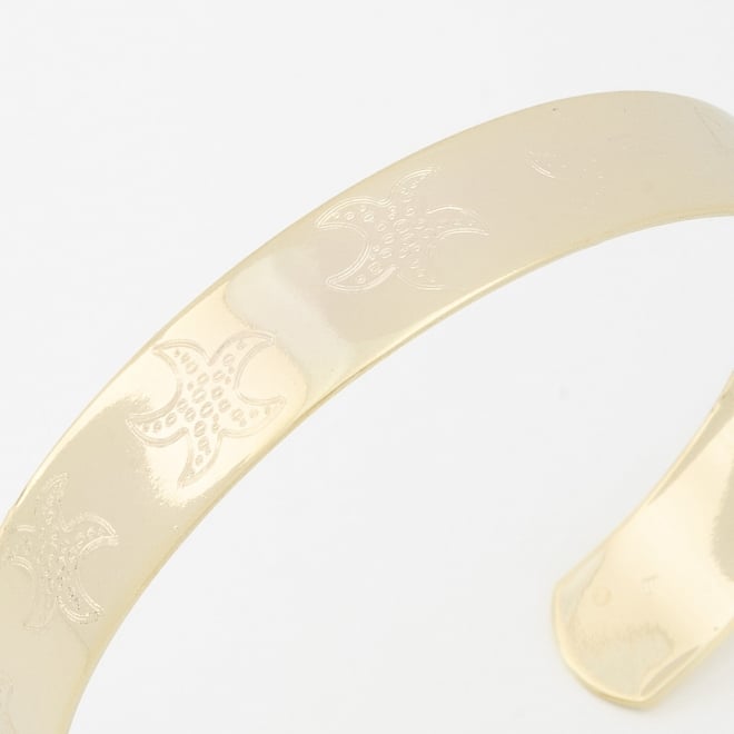 BL-00075 BRACELETE COM DETALHES GRAVADOS DE ESTRELAS DO MAR