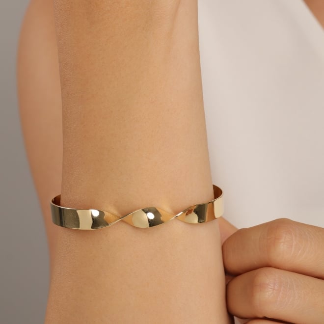 BL-00125 BRACELETE COM DESIGN TORCIDO