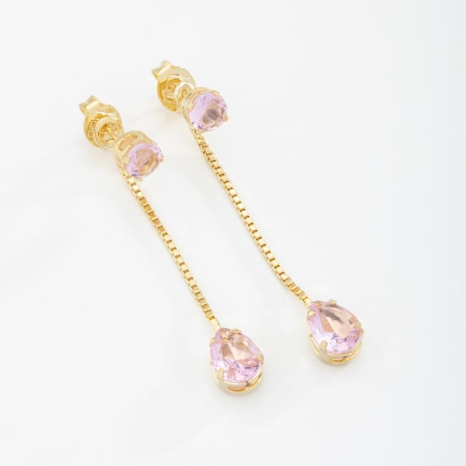 BR-00052-BRINCO COM CORRENTE VENEZIANA E ZIRCÔNIAS
