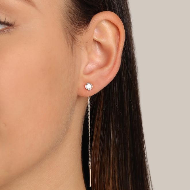 BR-00103 BRINCO BANHADO A OURO 18K COM CORRENTE PENDENTE E DETALHE EM ZIRCÔNIA
