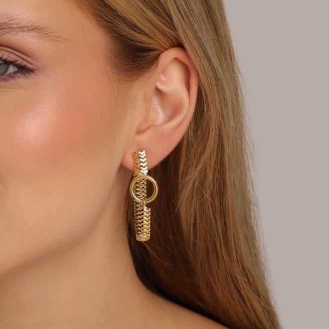 BR-01094-BRINCO PENDENTE TEXTURIZADO COM ARGOLA