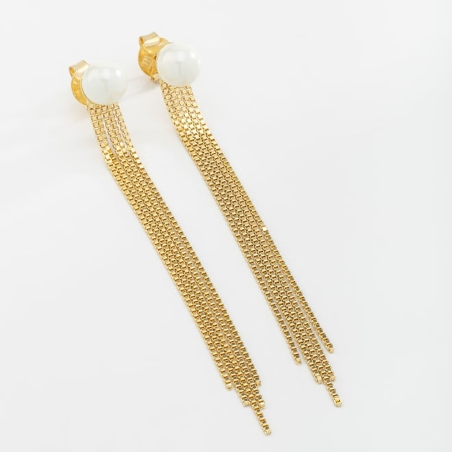 BR-01281 BRINCO CORRENTE VENEZIANA COM PÉROLA SHELL 