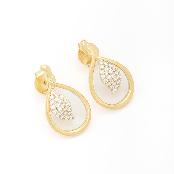 BR-02299 BRINCO COM DESIGN EM GOTA E DETALHES EM ZIRCÔNIA