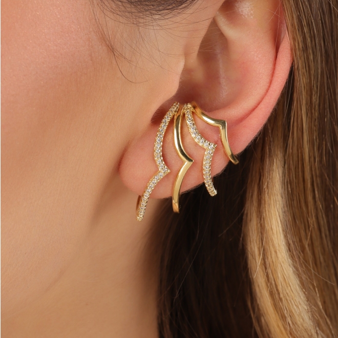 BR-03163 BRINCO EARHOOK COM DESIGN ORGÂNICO