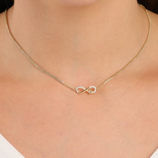 CH-0062-CHOKER SINGAPURA COM SÍMBOLO DO INFINITO