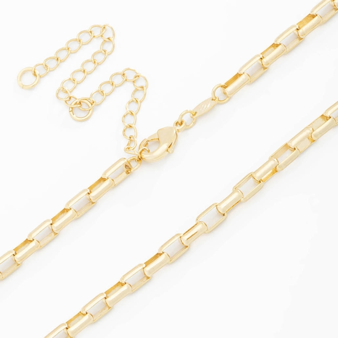 CH-0064 CHOKER COM ELOS RETANGULARES TRABALHADOS